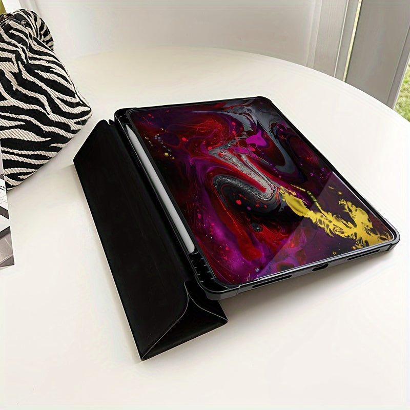 World Map for ipad Case - Durable Faux Leather, Auto Sleep/Wake, Stand Feature, Perfect for 7/8/9 for ipad, 2018 9.7/5/6th/ Air 2/3 10.5/ Pro /11/ Air 4/5 /10.9/ 10th, Travel Accessories | World Map Design | Stand Feature Cas