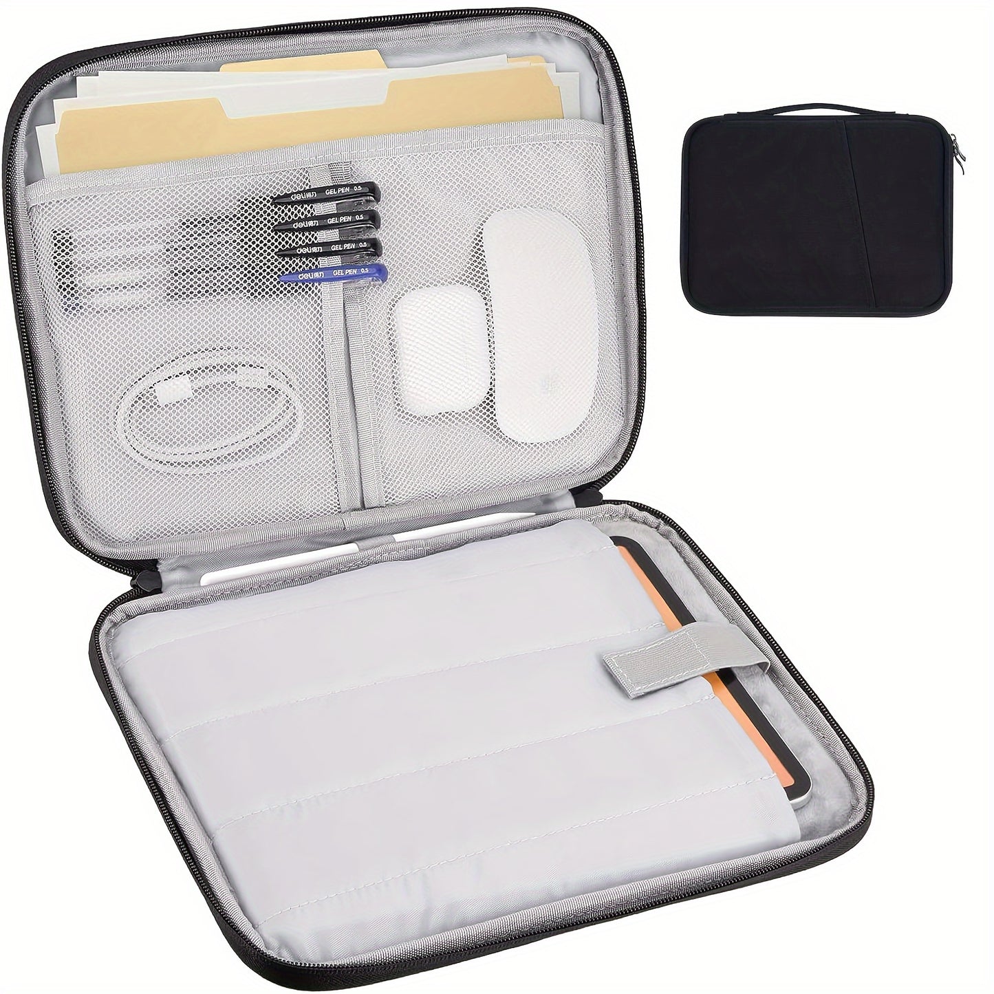 Tablet Sleeve Case / iPad Carrying Case Compatible with iPad, Kindle, Galaxy And Android Tablets, with Handle And Front Pocket