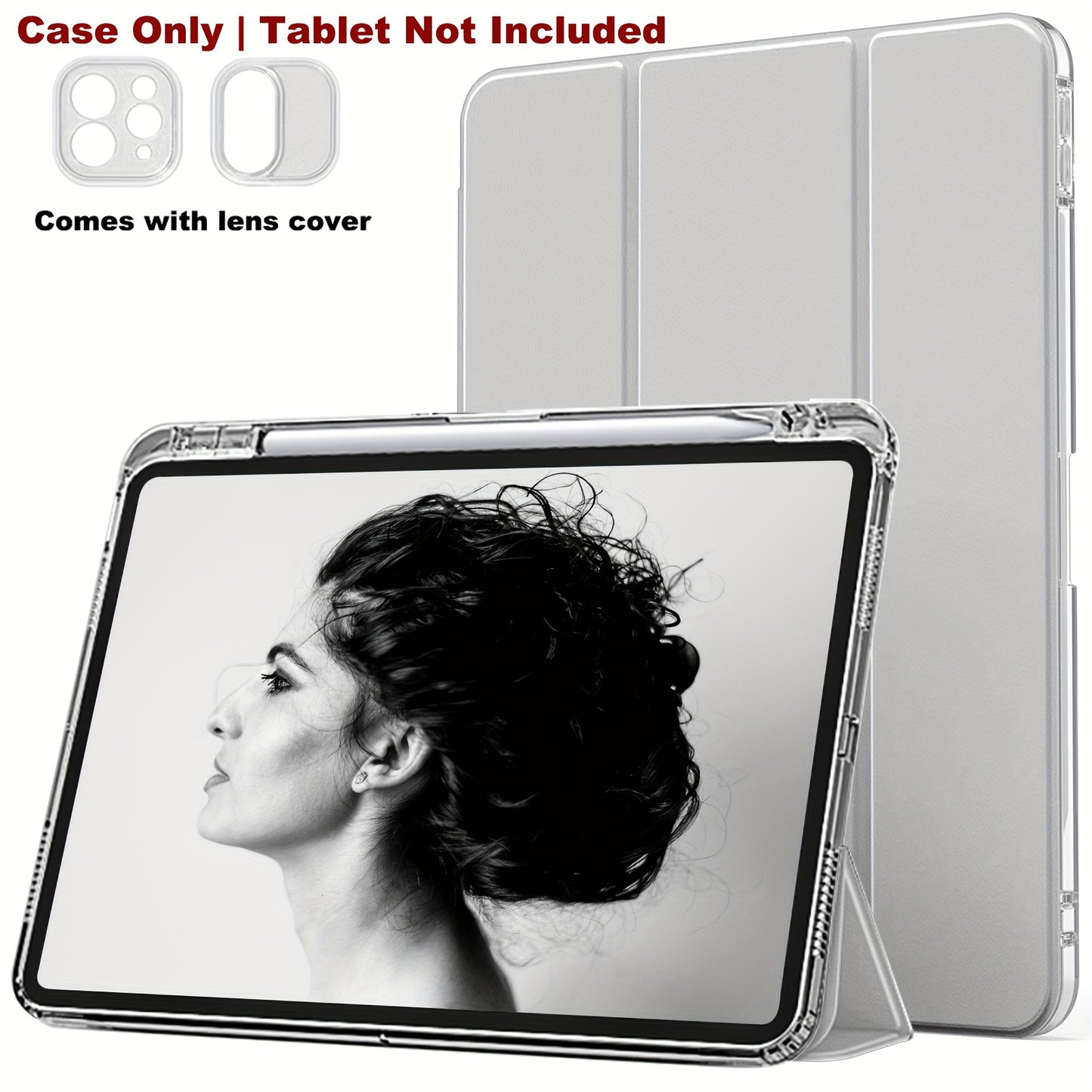 Transparent Acrylic Protective Case for iPad Pro 11-inch, iPad 9th Generation 10.2-inch, Air 4 Air 5 10.9-inch Mini654 Pro 9.7-inch, iPad 2017 2018 10th Generation, 8th Generation, 7th Generation, 6th Generation, 5th Generati