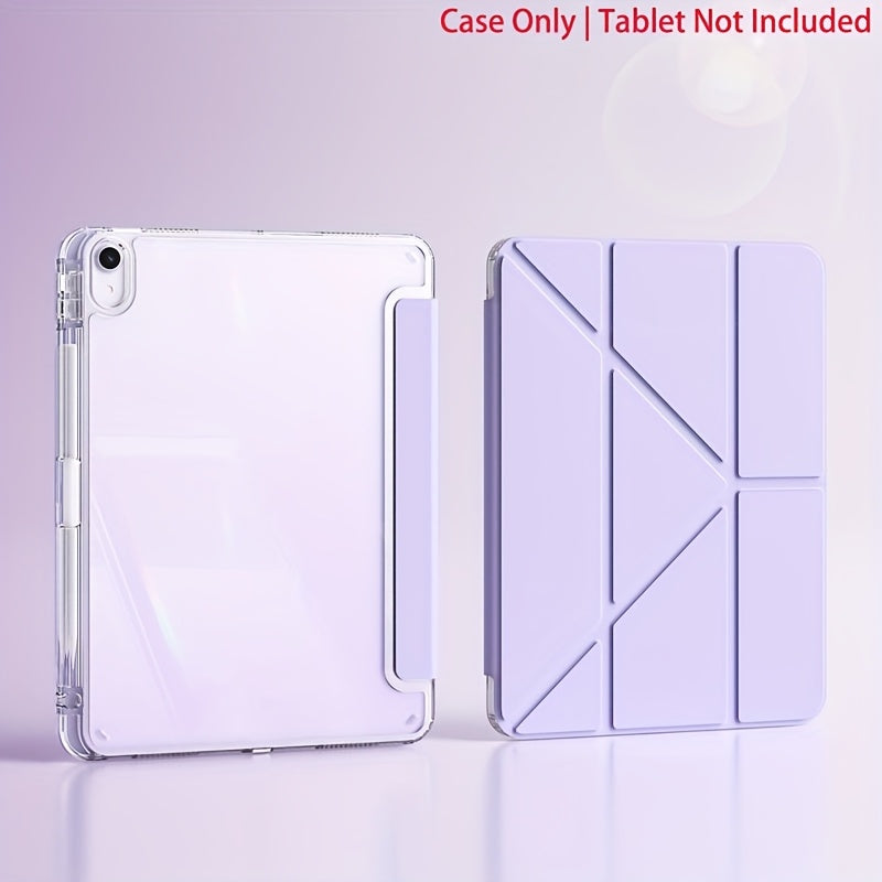 Cover for iPad 10.9/10.2/ Air 5th Gen/Pro11/10th/9.7, Apple iPad Air 2/ Air, iPad (7th Gen), iPad (8th Gen), iPad Air 4/5, iPad Pro 11 2022 - for iPad 10.9/10.2/ Air 5th Gen/Pro11/10th/9.7 - Acrylic, Foldable, Lightweight, St