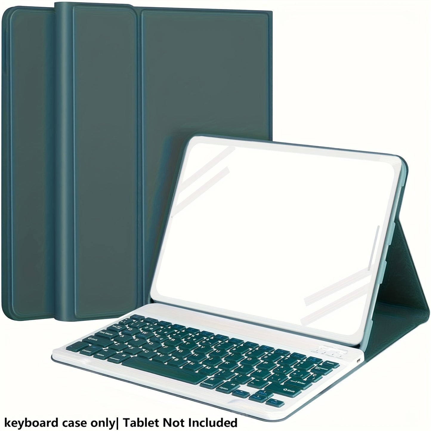 Keyboard case for iPad 11, 10.9, 10.5, 10.2", with pencil holder & detachable keyboard. for iPad 9th/8th/7th gen, 10th/11th gen and for Pro 1st-4th gen, Air 4/5, & Air 11" (M2) 2024.
