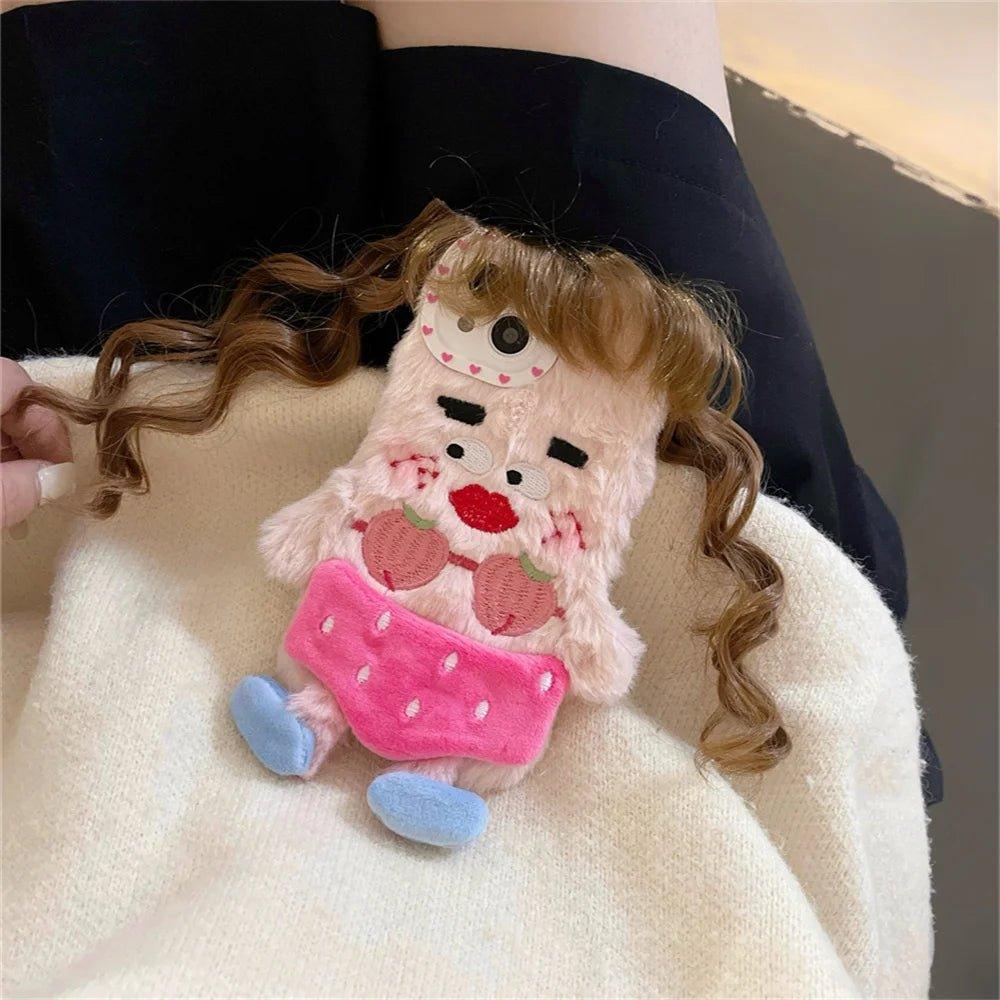 3D Girl Long Hair Winter Phone Cases for Iphone - IDefend