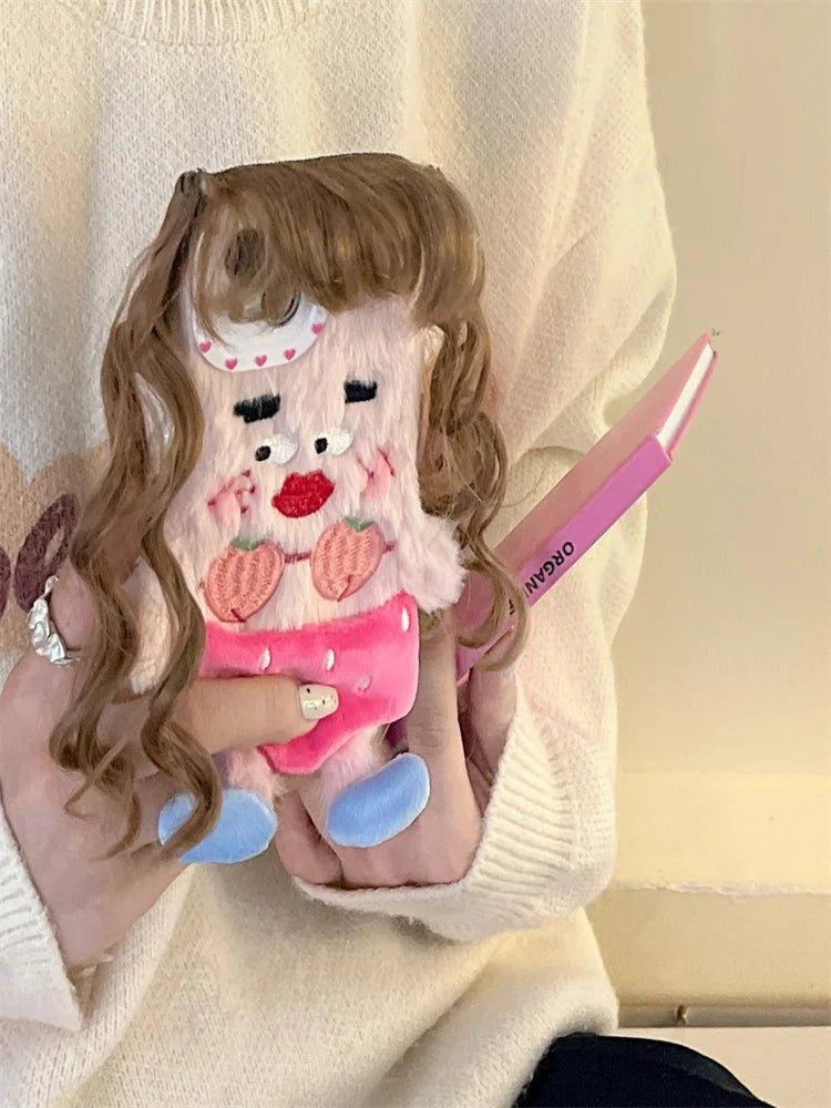 3D Girl Long Hair Winter Phone Cases for Iphone - IDefend