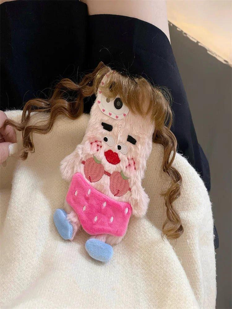 3D Girl Long Hair Winter Phone Cases for Iphone - IDefend