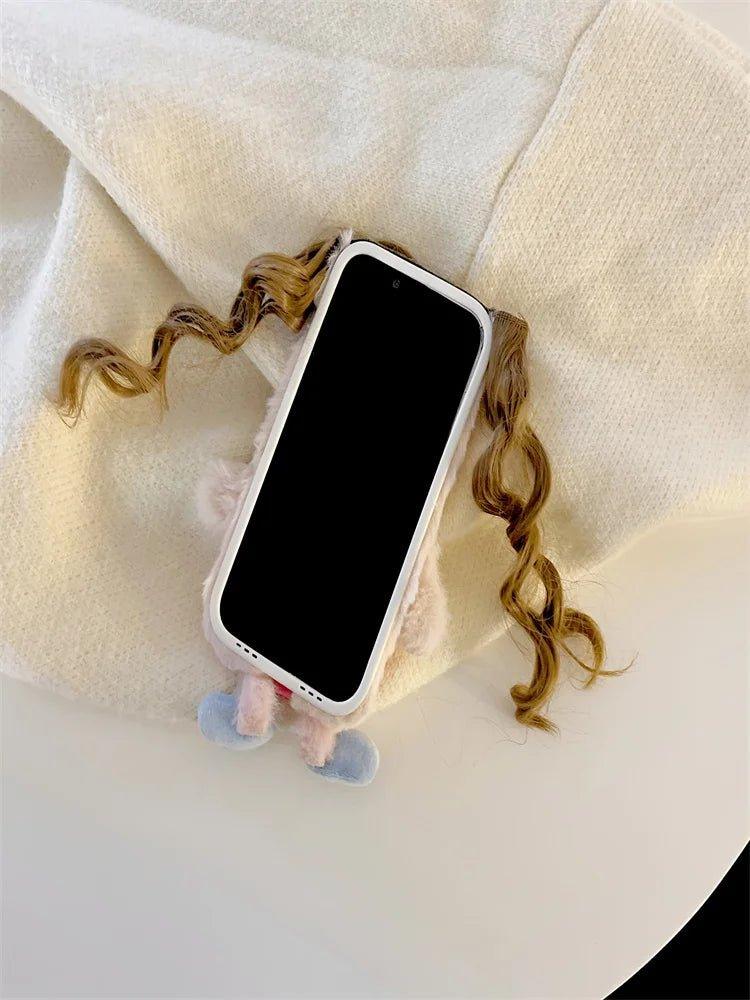 3D Girl Long Hair Winter Phone Cases for Iphone - IDefend