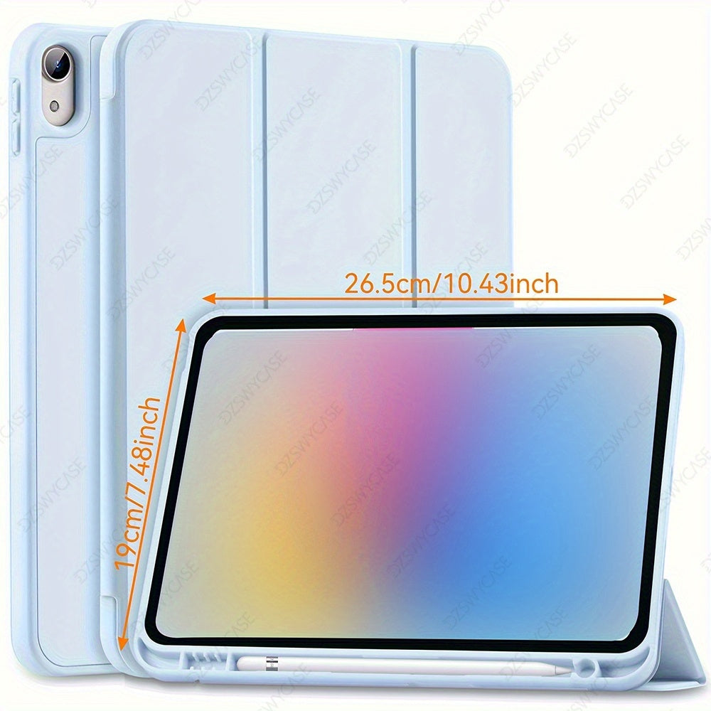 Case for iPad (A16) 27.94 cm 2025 with Pencil Holder, for iPad 10th Generation 27.69 cm 2022 Protective Cover with Soft Smooth Back, Tablet Protection, Sleek Design, Snug Fit, Smart Cover, Students And Professionals, Tablet C