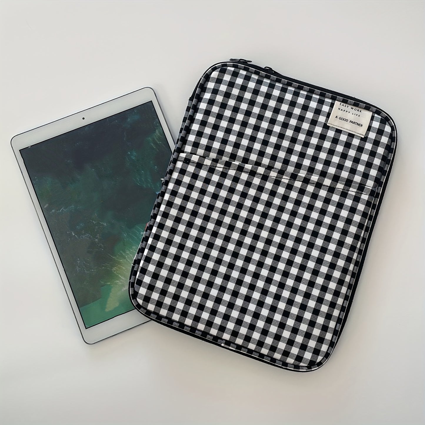 Korean-Style INS Simple Tablet Sleeve for iPad 10.2-11 Inch, MacBook Air 13.3, Lightweight Shockproof 12.9/13 Inch, New M3 13.6 Inch, for HP, for, Notebook Storage Bag, Multifunctional Digital Bag, A4 File Bag, Polypropylene