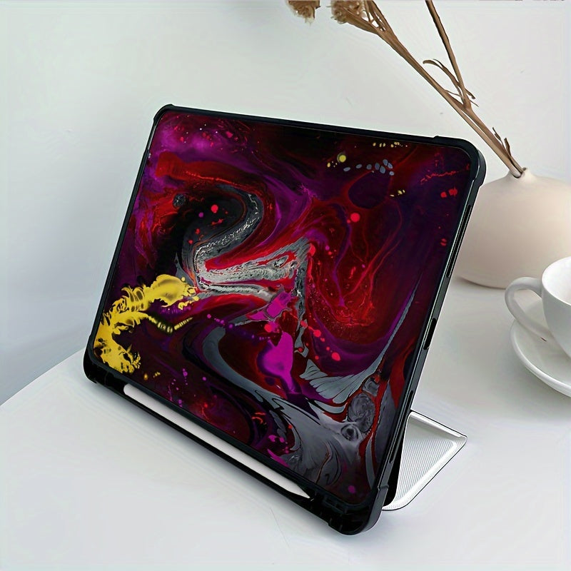 Smart Tablet Protective Case Suitable for iPad 9.7-inch 2017 2018 Air 1 2 3 4 5, 10.2 10.5-inch iPad 5 6 7 8 9th Gen, 10.9-inch iPad Pro 11.0-inch 2020 2021-inch Fundas Magnetic PU Faux Leather Stand Sleep Wake Cover with Col