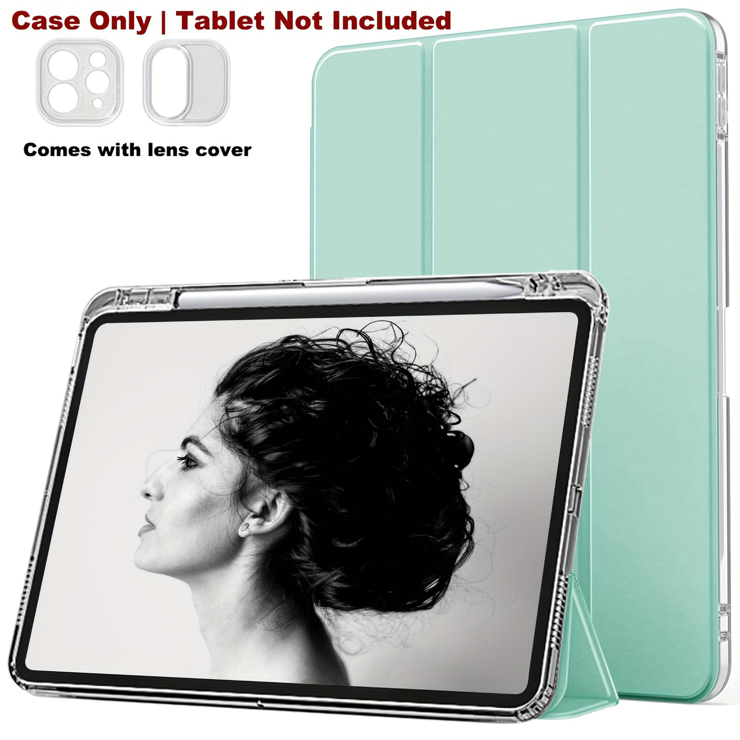 Transparent Acrylic Protective Case for iPad Pro 11-inch, iPad 9th Generation 10.2-inch, Air 4 Air 5 10.9-inch Mini654 Pro 9.7-inch, iPad 2017 2018 10th Generation, 8th Generation, 7th Generation, 6th Generation, 5th Generati
