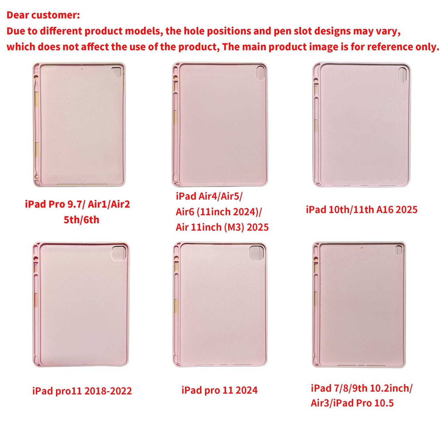 iPad Keyboard Case with Wireless, Compatible with iPad 10th/7/8/9th Gen, iPad Air 4/5/6, iPad Pro 9.7/10.2/10.5/11-inch (2018-2025 Models), iPad Air 11-inch (M3) 2025, iPad 11th A16 2025 - Slim Lightweight Case with Detachabl