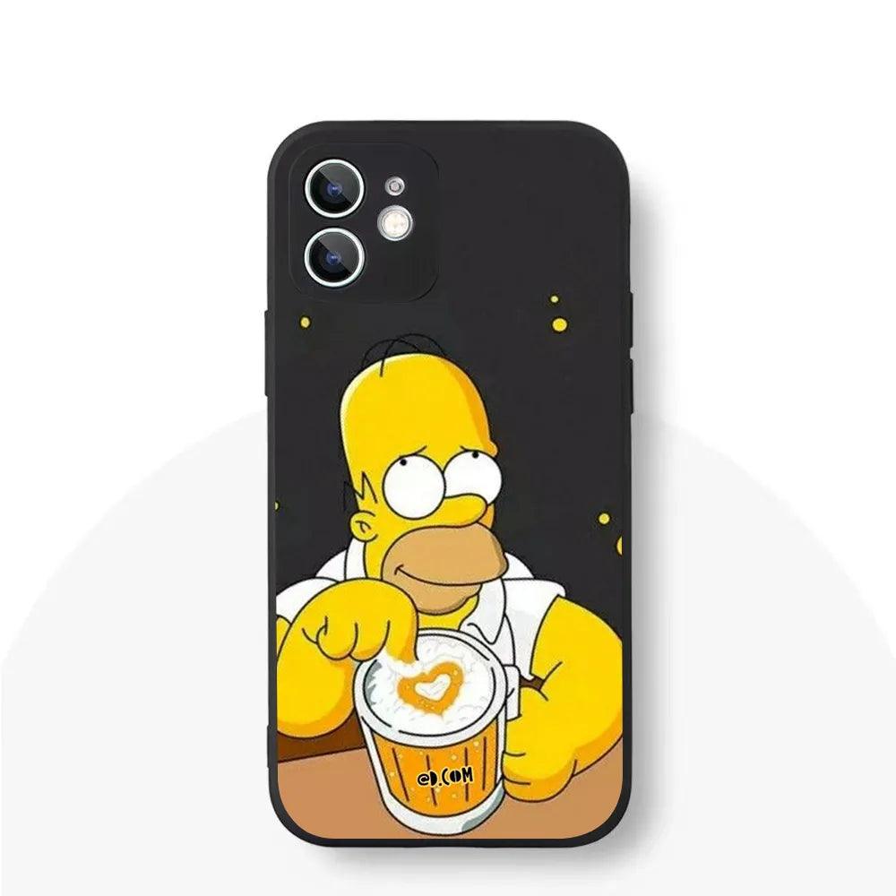 YS-61 Simpson Family Silicone Case For iPhone - IDefend