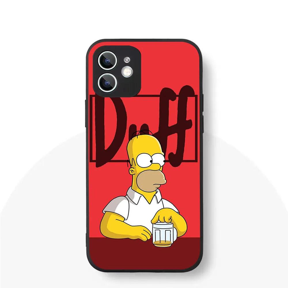 YS-61 Simpson Family Silicone Case For iPhone - IDefend