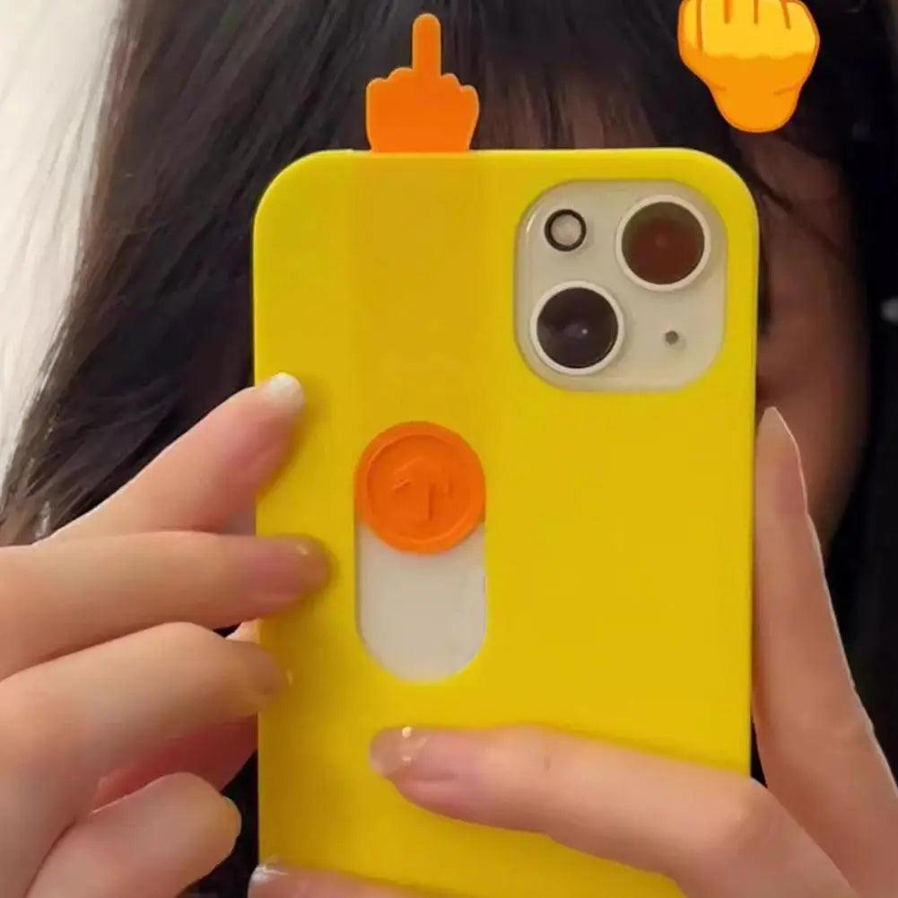 Funny Middle Finger Phone Case For iPhone 15 - IDefend