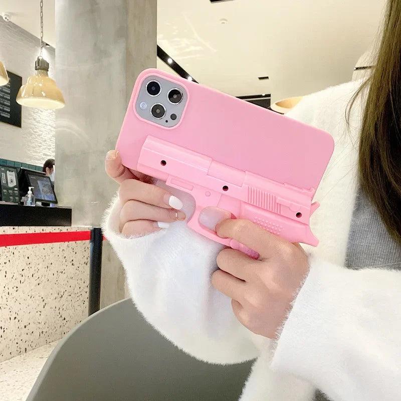 Creative Toy Pistol Mobile Phone Case Suitable for iPhone - IDefend