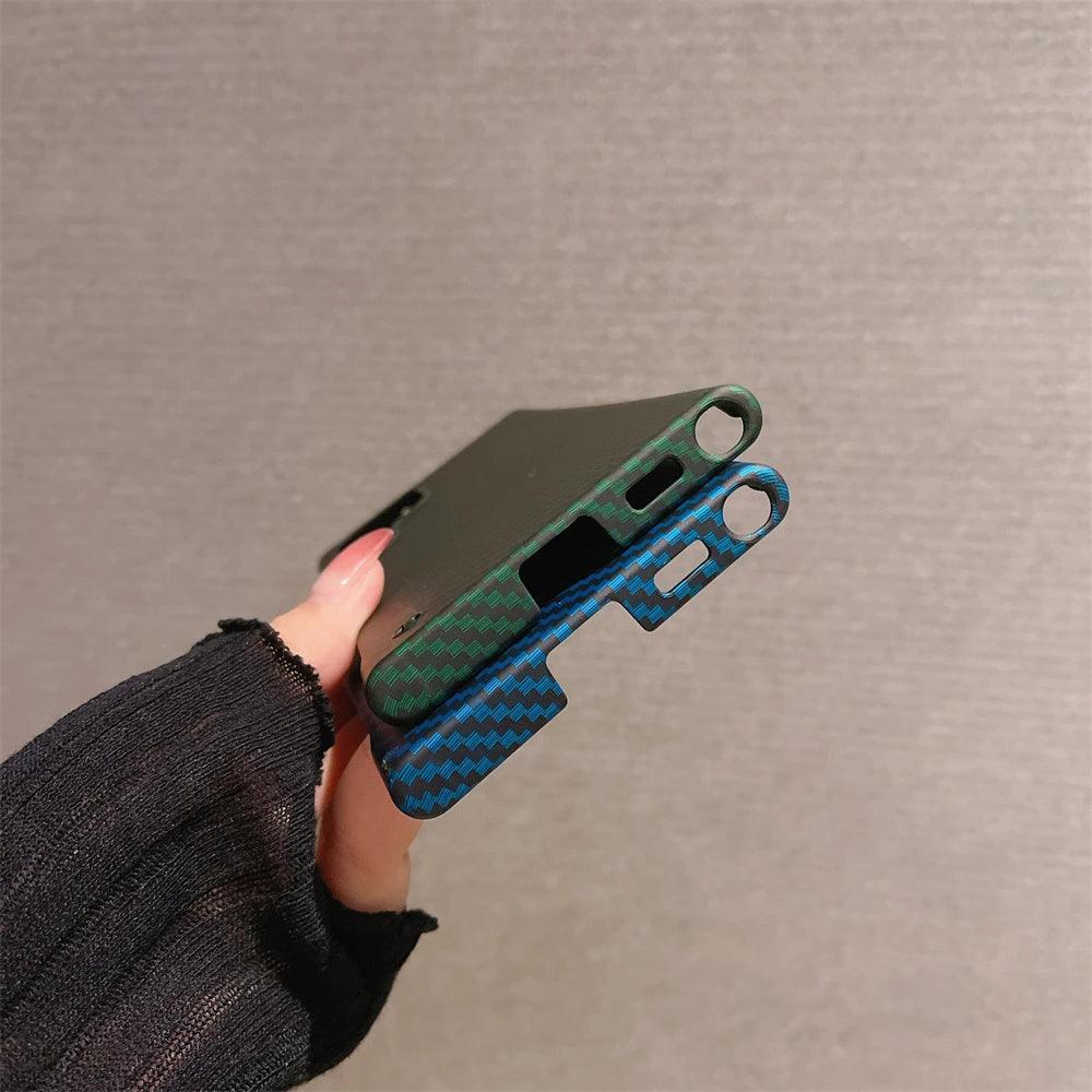 Frameless Carbon Fiber Pattern Phone Case For Samsung Galaxy - IDefend