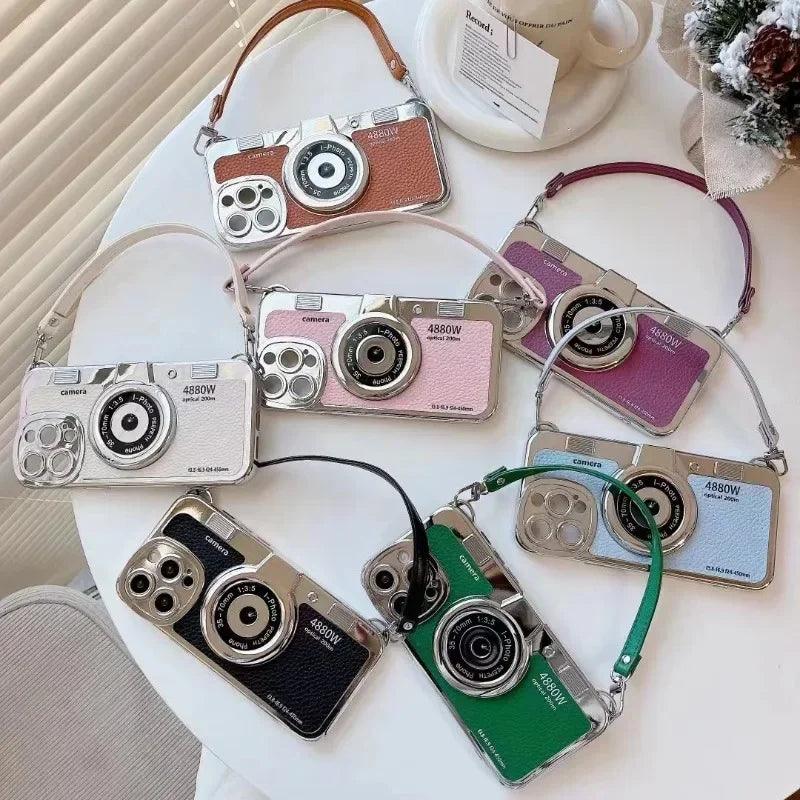 Creative Luxury 3D Retro Camera Phone Case for Iphone - IDefend