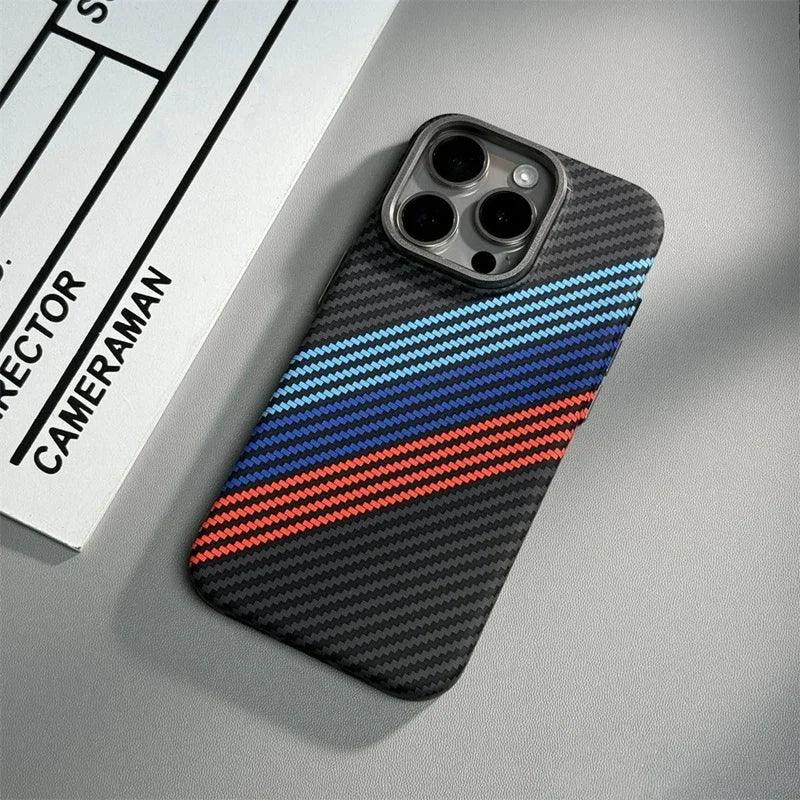 Carbon fiber texture Magsafe case for iphone - IDefend