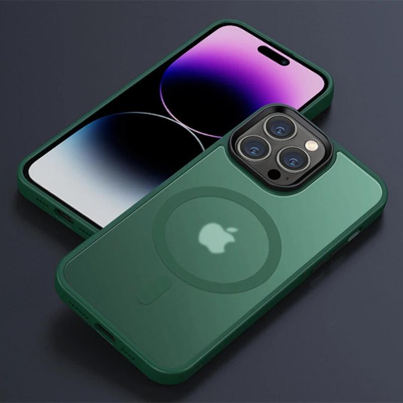 Luxury Mag safe Magnetic Wireless Charging Case - IDefend