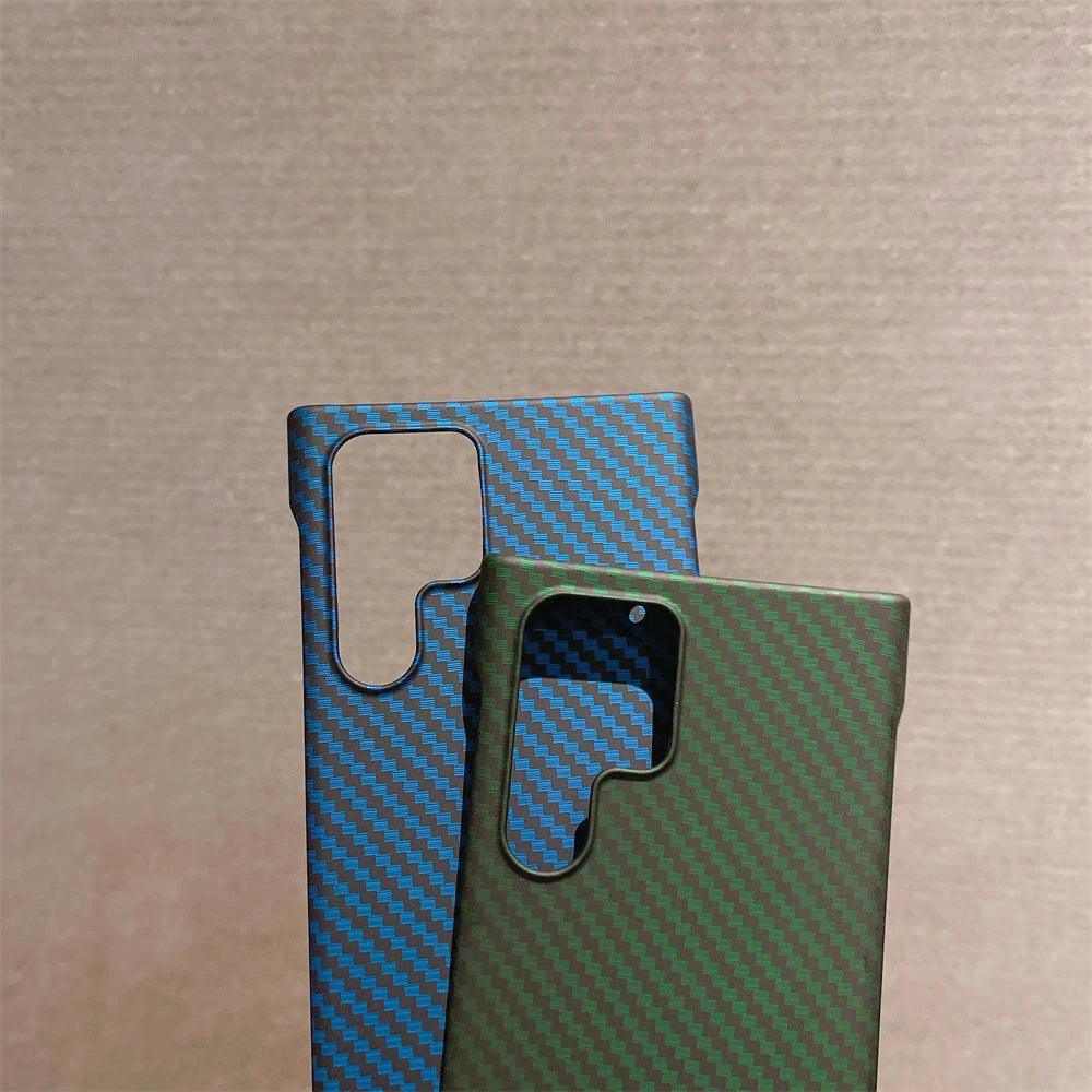 Frameless Carbon Fiber Pattern Phone Case For Samsung Galaxy - IDefend
