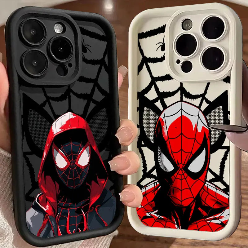 Spider-Man Miles Morales Marvel Phone Case for iPhone 16 Cases iPhone 15 14 13 12 Mini 11 Pro Max 16 Plus 15Pro Shockproof Cover