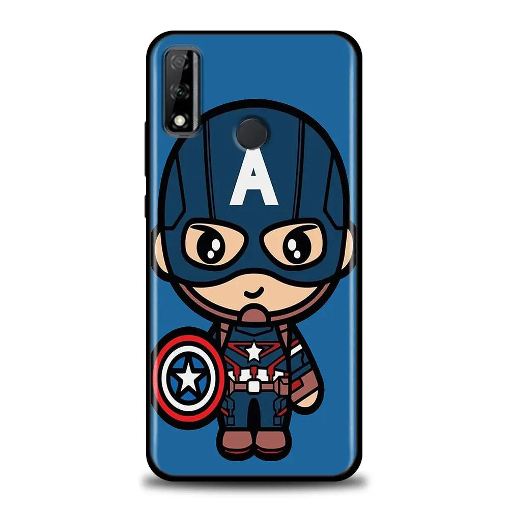 Marvel Phone Case For Huawei Y7 Y9 2019 Y6p Y8P Y7a Y9s Funda Mate 10 20 Lite 40 Pro Soft Cover Iron Man Groot Spiderman Avenger