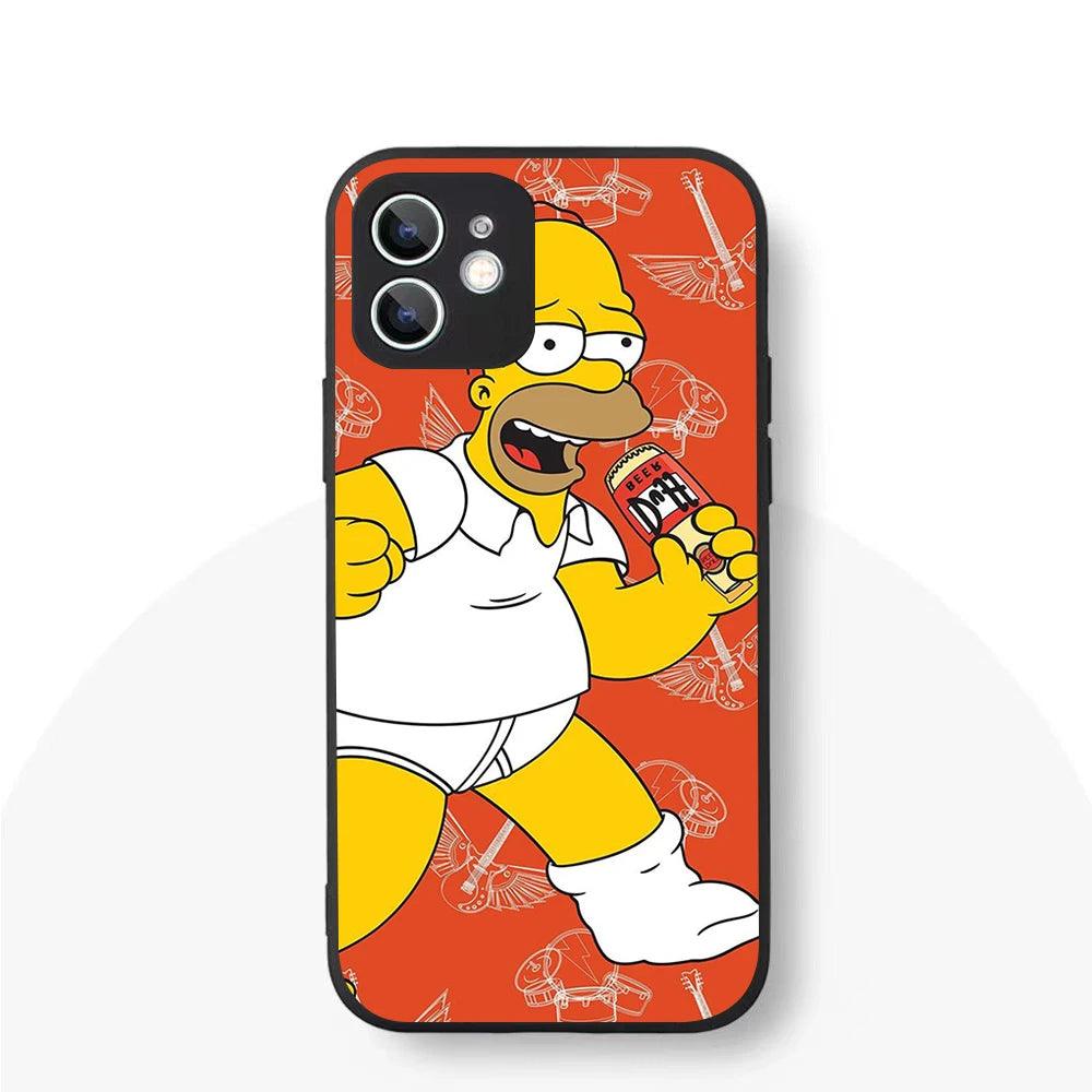 YS-61 Simpson Family Silicone Case For iPhone - IDefend