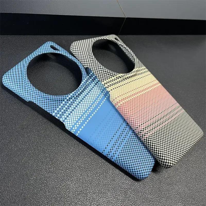 Case For VIVO X200 Pro Mini X100 Ultra Luxury Carbon Fiber Stripe - IDefend