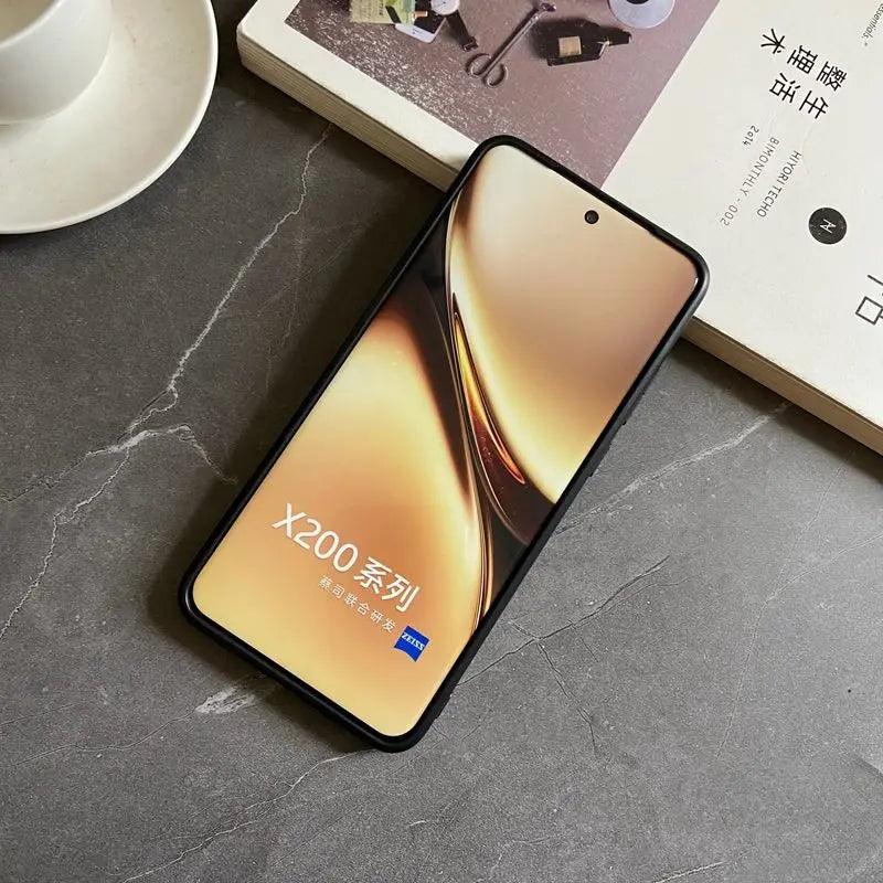 Pro Case Soft Silicone carbon fiber Magnetic Protective Back Cover Case For VIVO X200 - IDefend