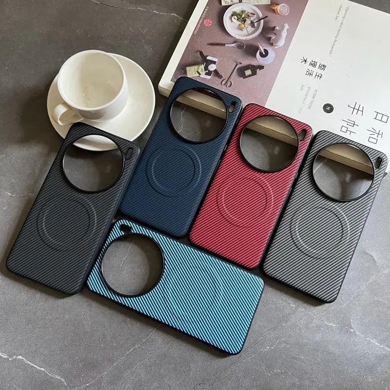 Pro Case Soft Silicone carbon fiber Magnetic Protective Back Cover Case For VIVO X200 - IDefend
