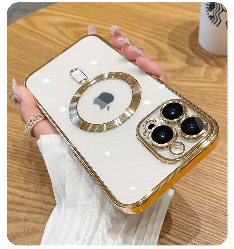 Magsafe Fashion Plating Lens Protector Case For iPhone 0.1 - IDefend