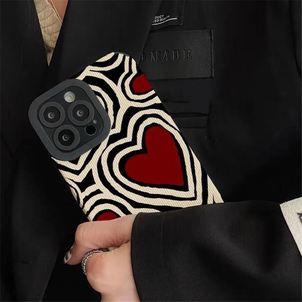 Fashion Romantic Love Hearts Phone Case For iPhone - IDefend