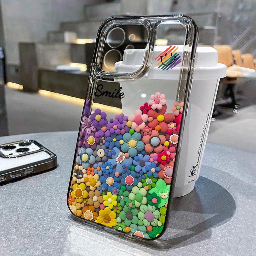 Colourful Funny Smile Phone Case For iPhone 1 - IDefend