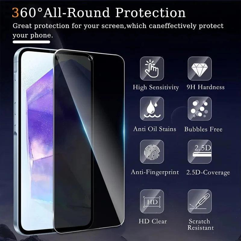Privacy Screen Protector for Samsung A... 4Pcs - IDefend