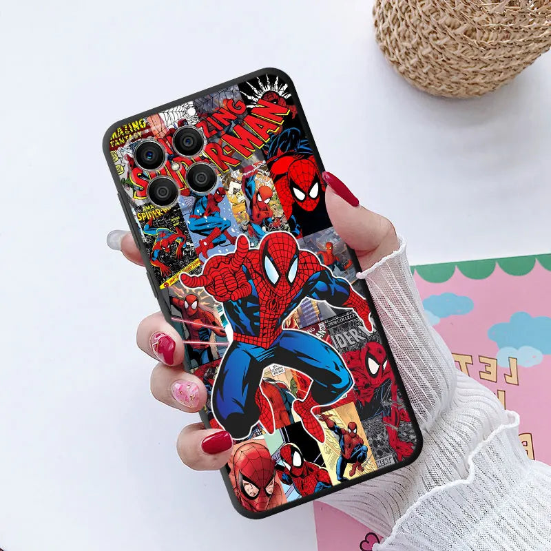 Marvel Spiderman Deadpool Phone Case for Honor X6 X6a X8a 70 Magic5 Lite 90 Pro X7 X9a X8 8X Bumper Luxury Cover TPU Soft