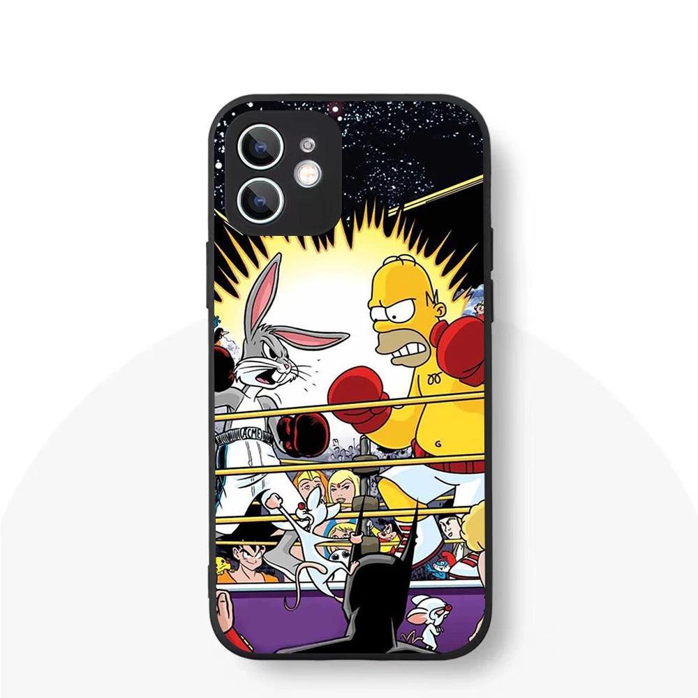 YS-61 Simpson Family Silicone Case For iPhone - IDefend