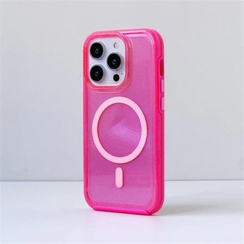 Fluorescent Glitter Magnetic Case for iPhone 0.1 - IDefend
