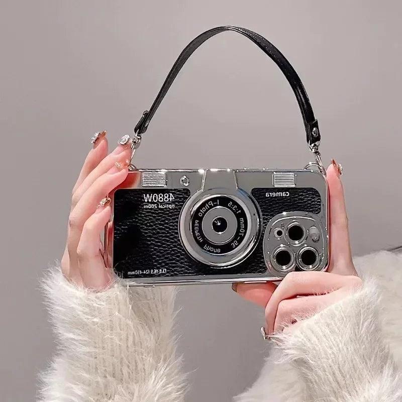 Creative Luxury 3D Retro Camera Phone Case for Iphone - IDefend