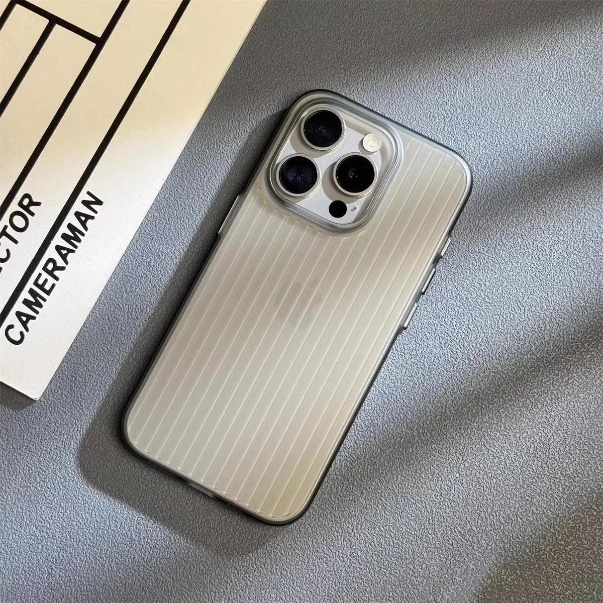 Luxury Natural Titanium PC Phone Case For iPhone - IDefend