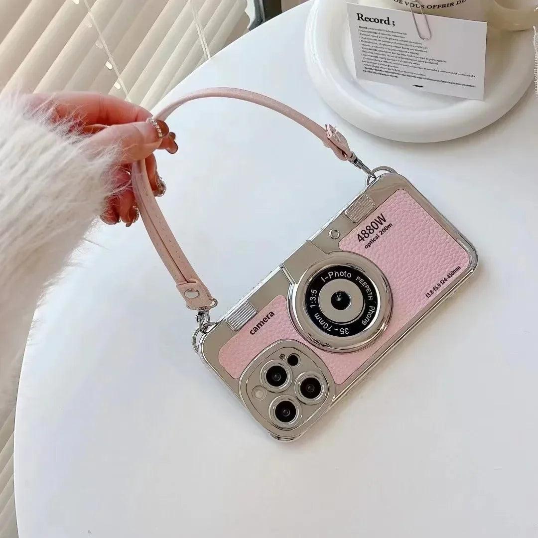Creative Luxury 3D Retro Camera Phone Case for Iphone - IDefend