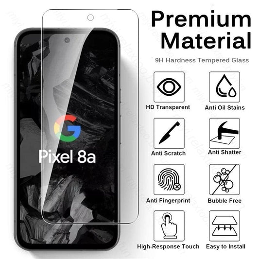 8 In 1 Tempered Glass Camera Lens & Screen Protector For Google Pixel - IDefend