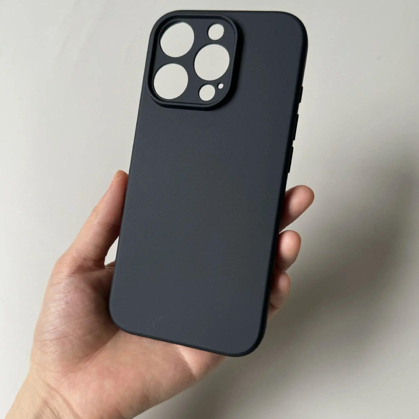 Luxury Full Black Silicone Matte Phone Case For iphone - IDefend