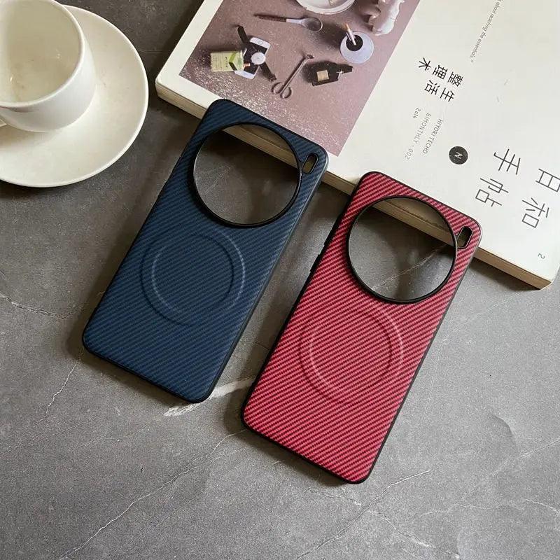 Pro Case Soft Silicone carbon fiber Magnetic Protective Back Cover Case For VIVO X200 - IDefend
