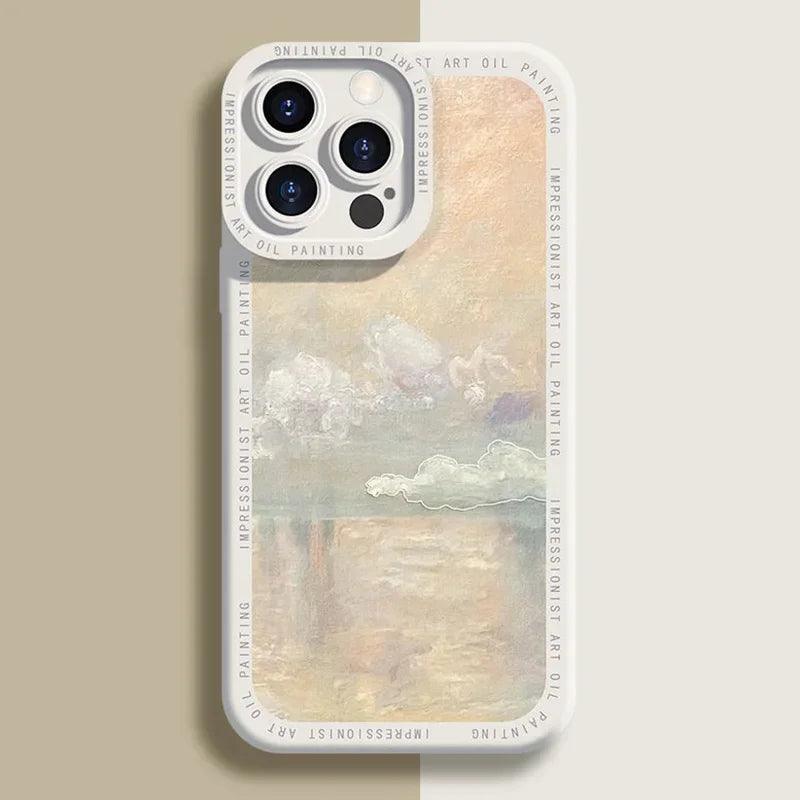 Interesting oil painting phone case For iphone - IDefend