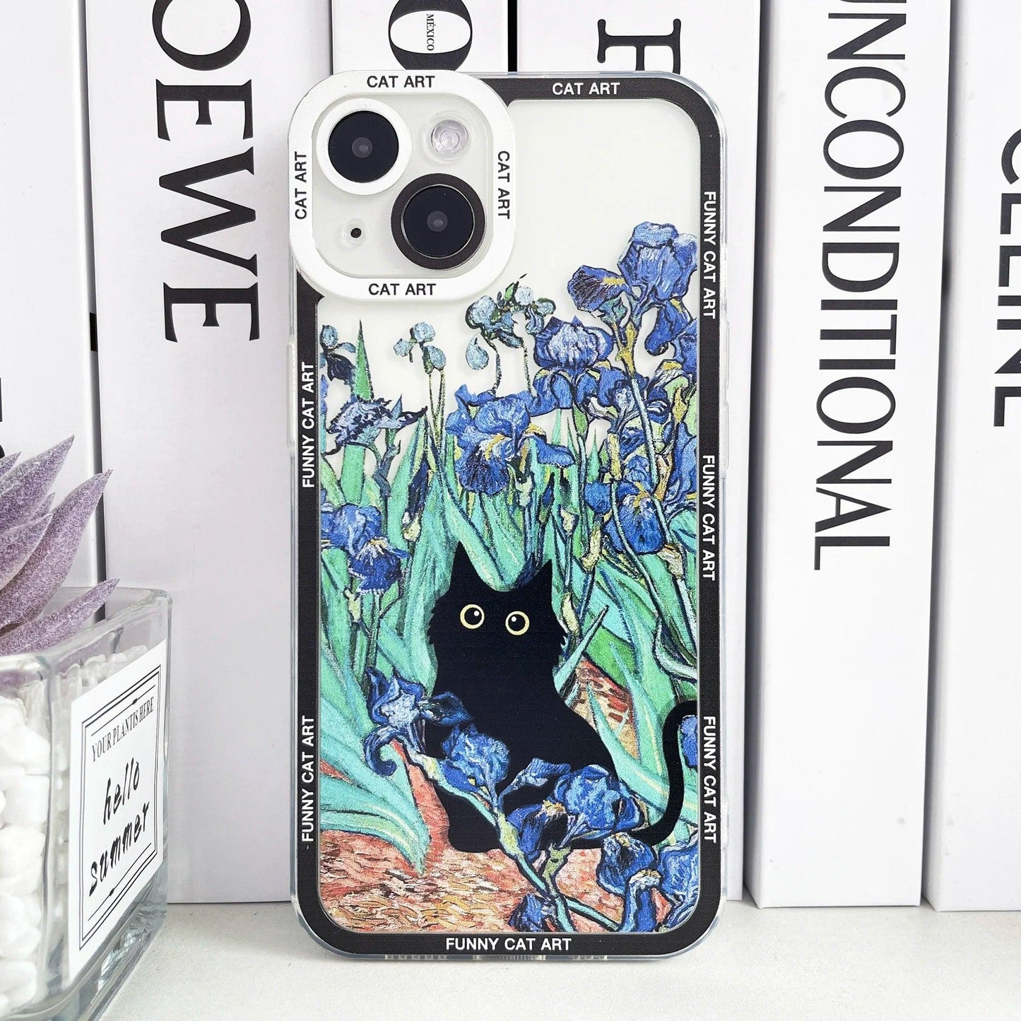 Claude Monet Van Gogh Funny Cat Art Phone Case For iPhone 1 - IDefend