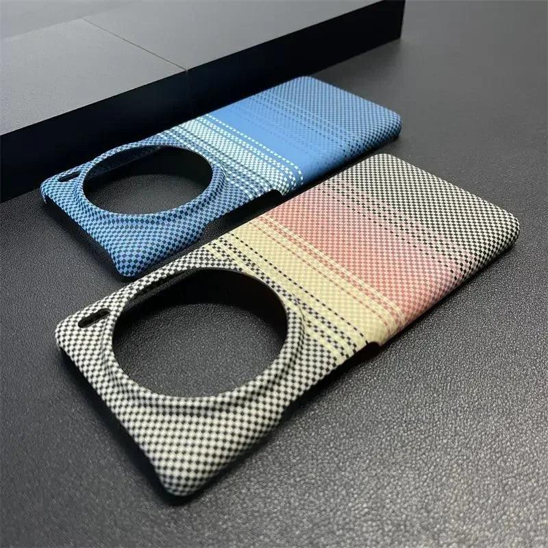 Case For VIVO X200 Pro Mini X100 Ultra Luxury Carbon Fiber Stripe - IDefend