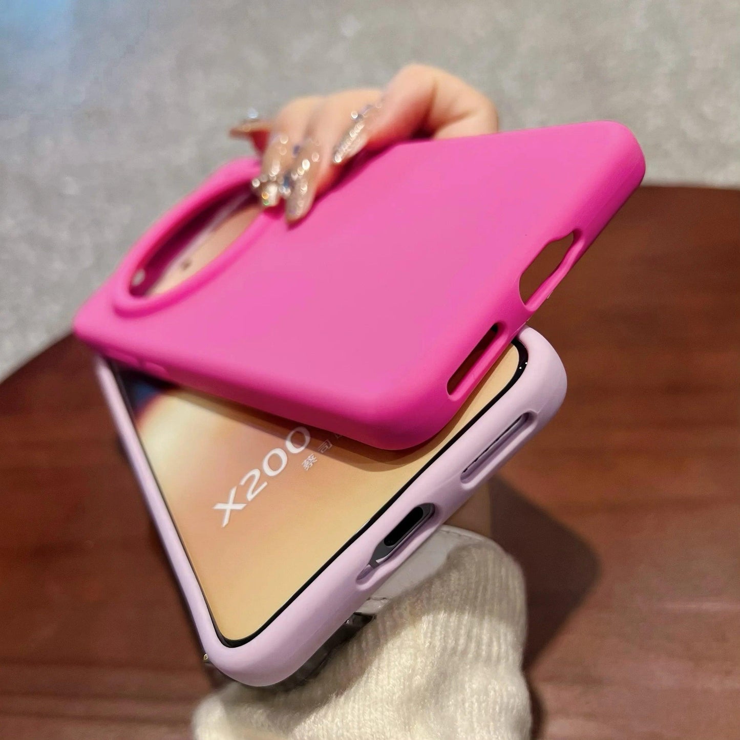 Slim Soft Liquid Silicone Case For VIVO X200 - IDefend