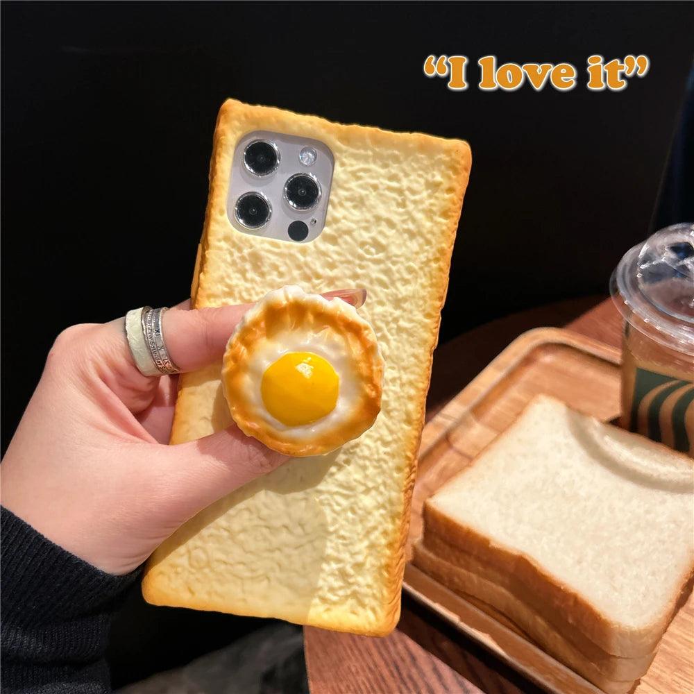 Delicious 3D Toast Bread Phone Case for iPhone - IDefend