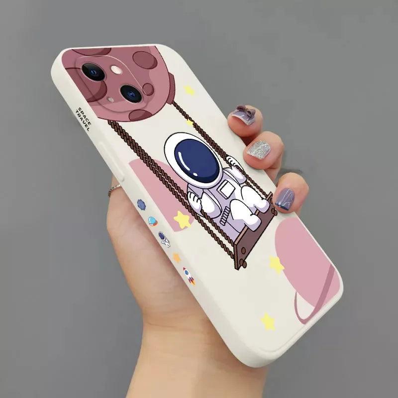 Cartoon Space Astronaut Cases For iPhone 1 - IDefend