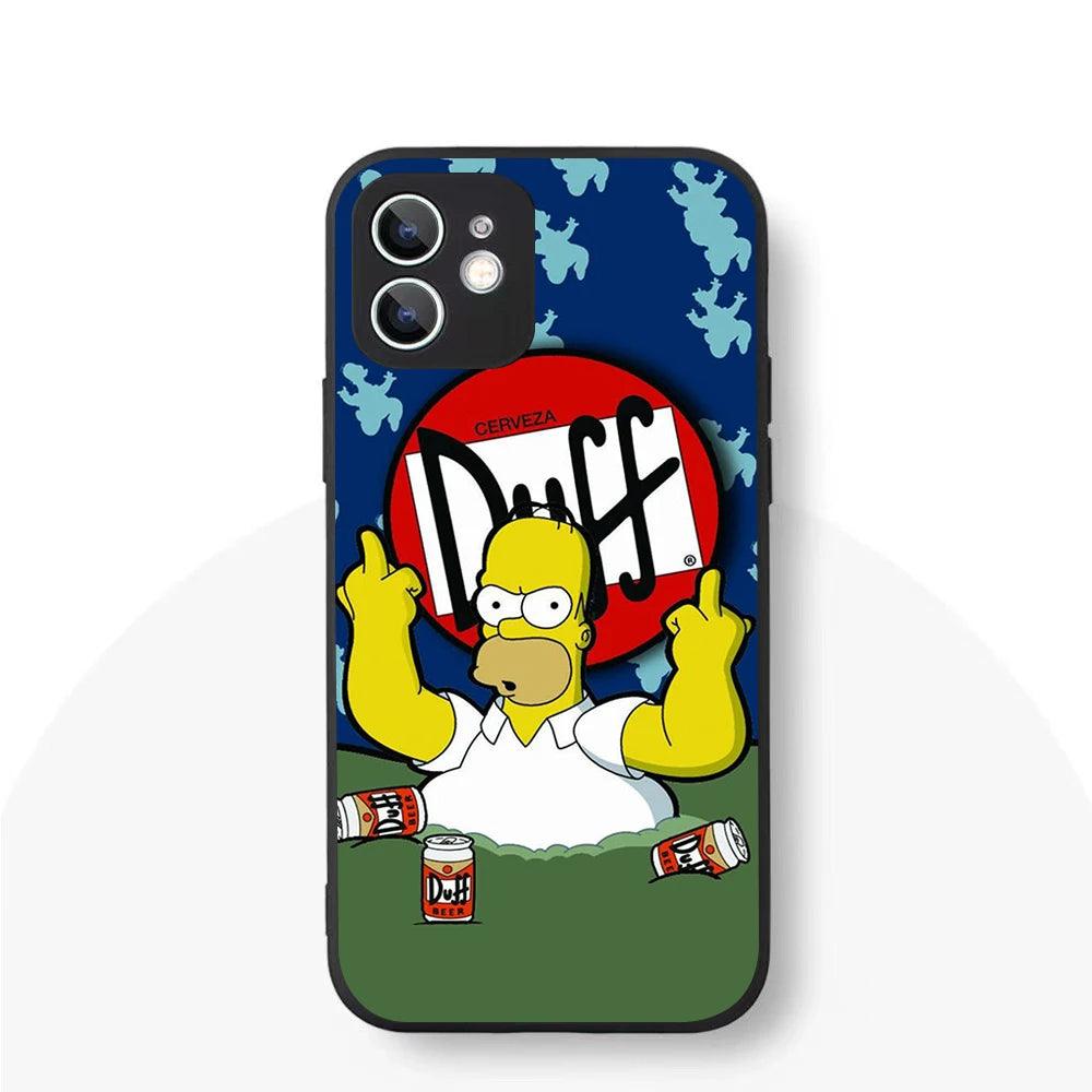 YS-61 Simpson Family Silicone Case For iPhone - IDefend