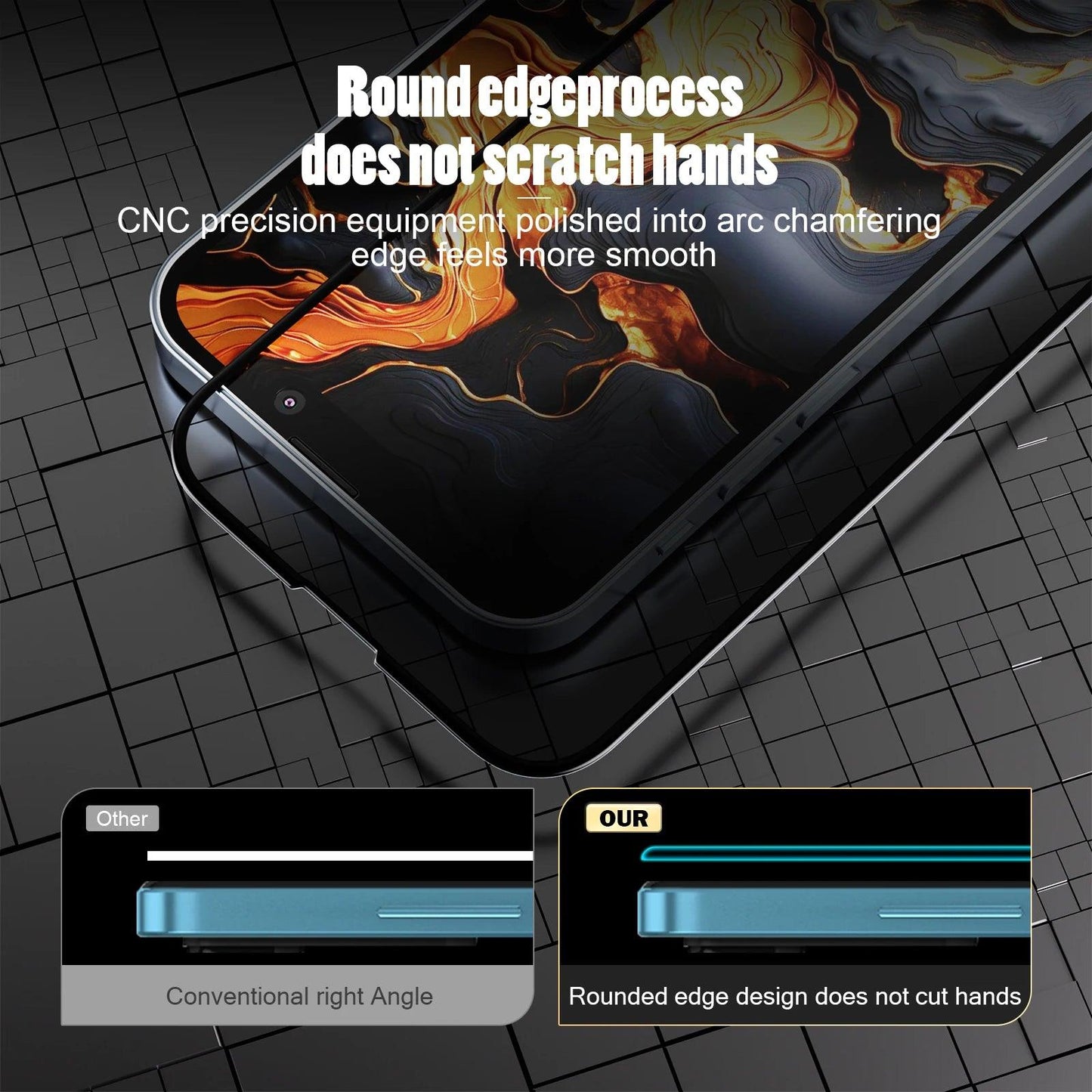 Privacy Screen Protector For Vivo Anti-Spy Glass 4Pcs - IDefend